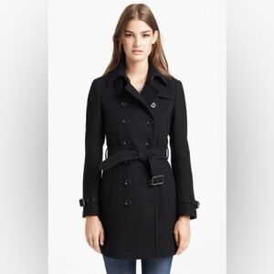 Burberry Brit Crombrooks Wool Coat Black